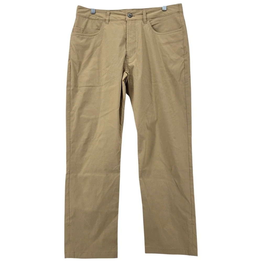The North Face Pants Mens 34 Short Sprag 5 Pocket Khaki Stone UV Water Repellent